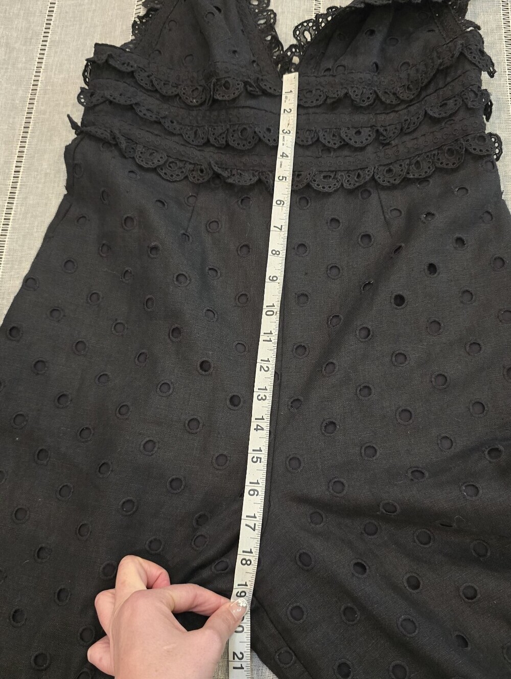 Zimmermann Winsome Black 100% Linen Jumpsuit Size 2 - Picture 10 of 16